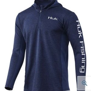 huk icon X coldfront hoddie Dark Blue
